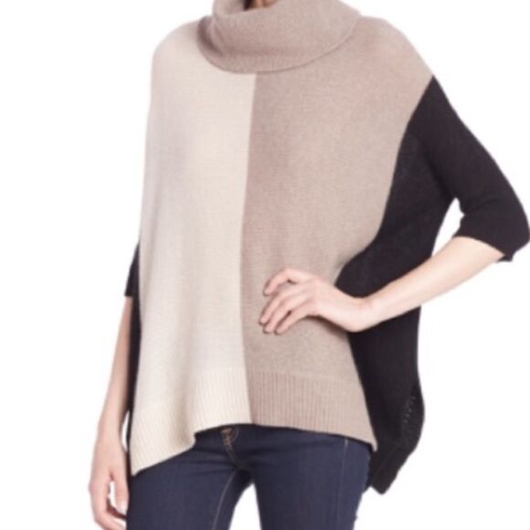 360 Cashmere Sweaters - NEW 360 Cashmere Zorana Earthy Color block Oversized Sweater Med